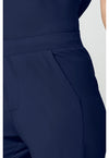 Navy - Women's 4-Pocket Straight Leg Scrub Pants (View 4)