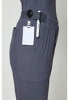 Pewter - Women's 4-Pocket Straight Leg Scrub Pants (View 3)