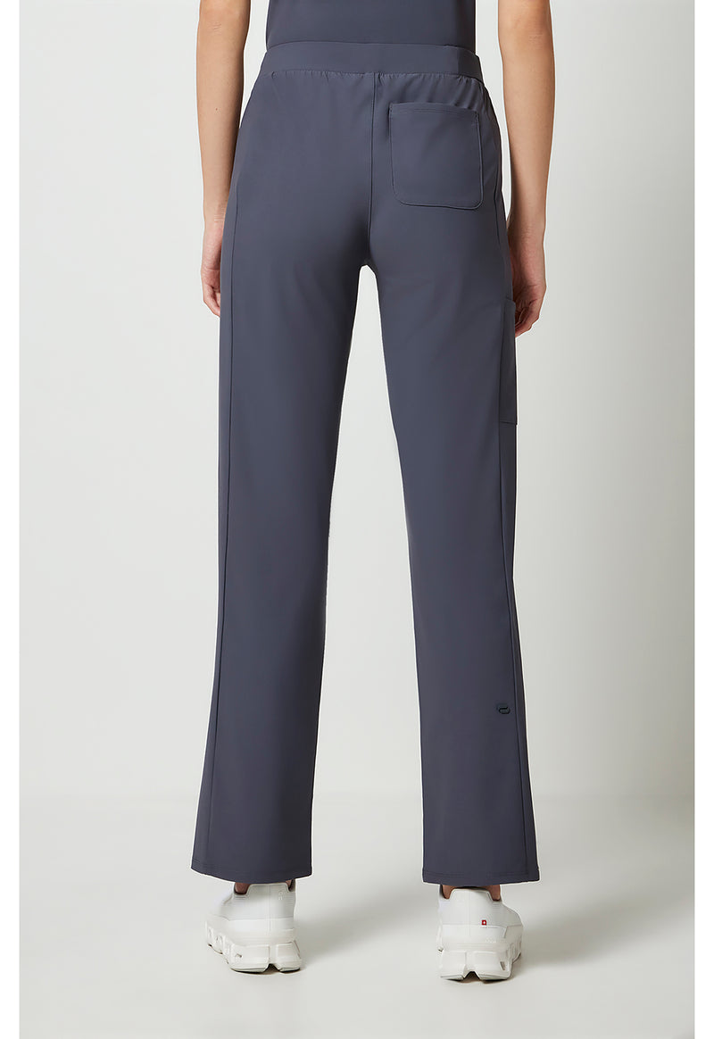 Pewter - Cherokee IN Pursuit Women Scrub Pants - Back View