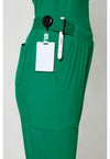 Retro Green - Women's 4-Pocket Straight Leg Scrub Pants (View 3)