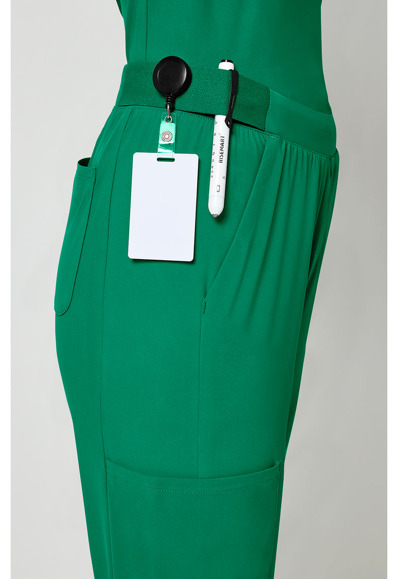 Retro Green - Women's 4-Pocket Straight Leg Scrub Pants (View 3)