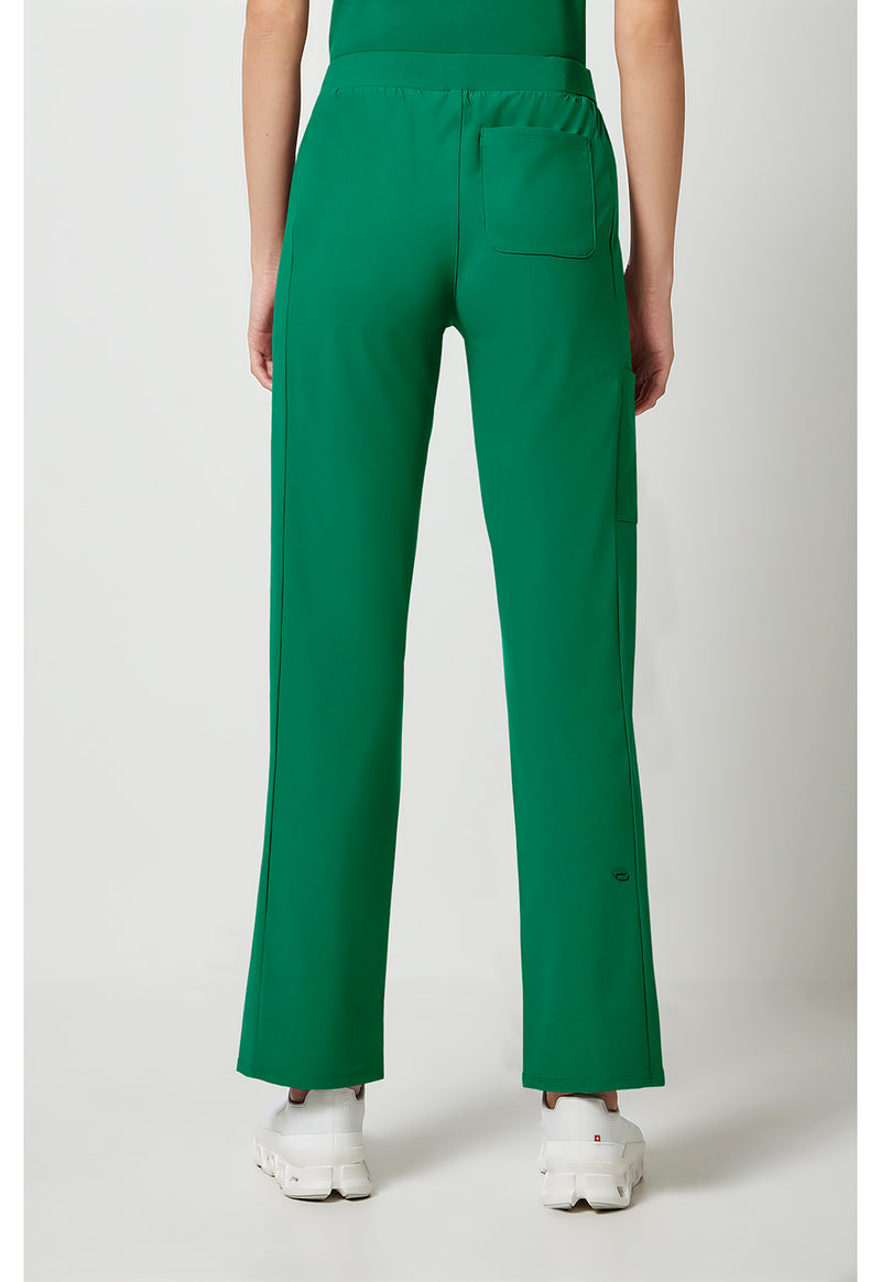 Retro Green - Cherokee IN Pursuit Women Scrub Pants - Back View