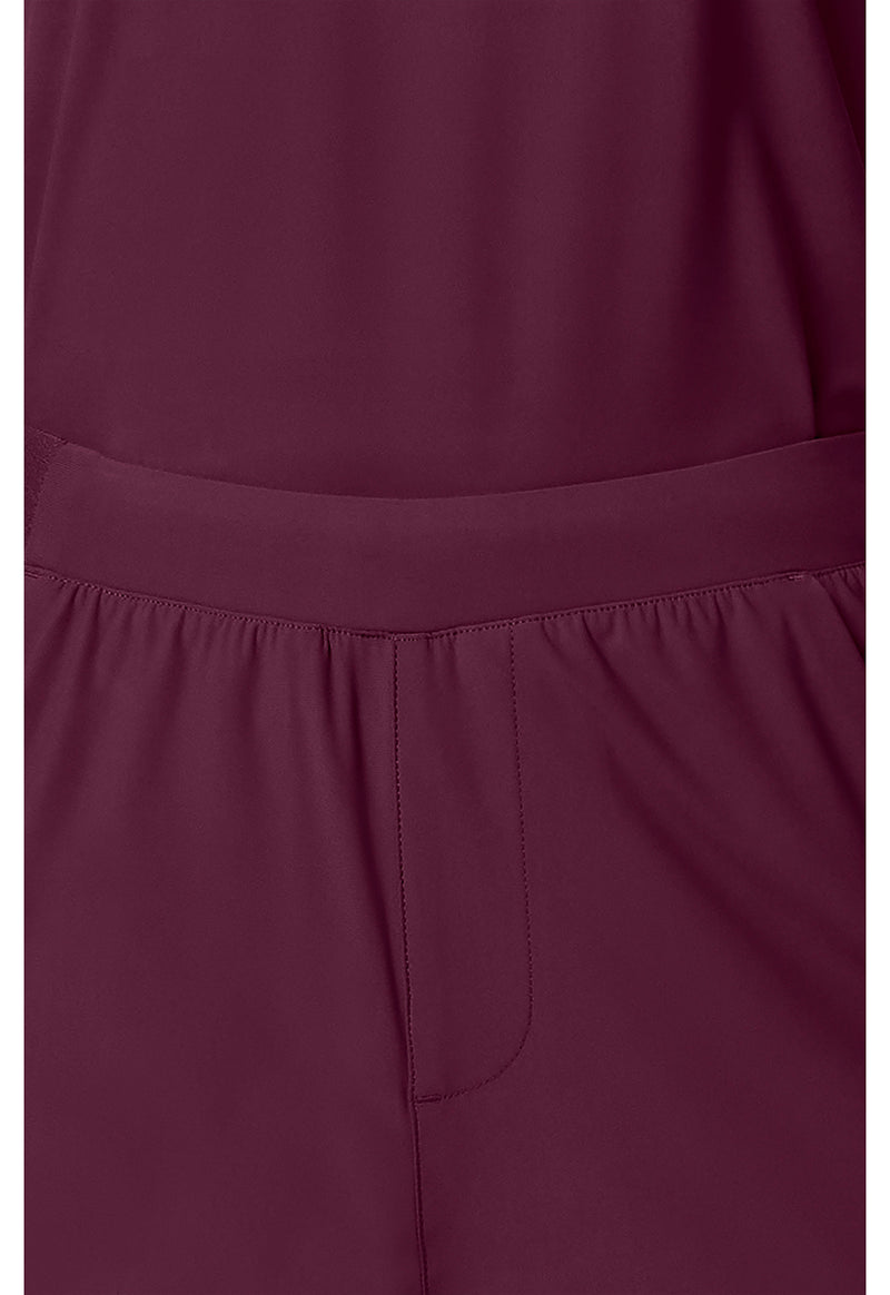 Wine - Women's 4-Pocket Straight Leg Scrub Pants (View 2)