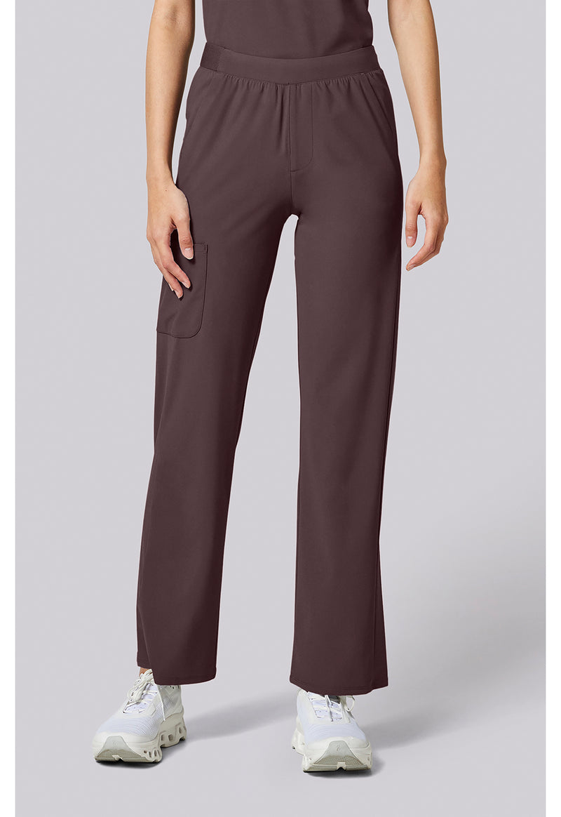 Walnut Roast - Cherokee IN Pursuit Women Scrub Pants - Front View