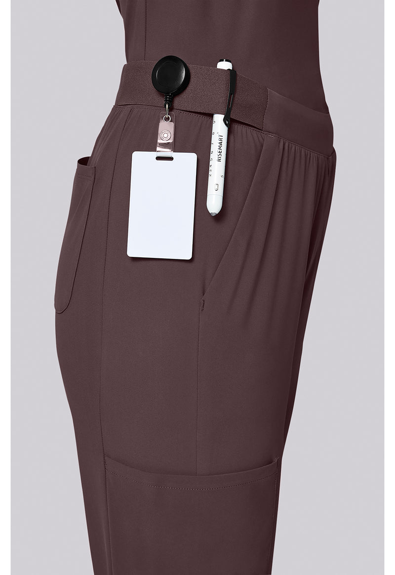 Walnut Roast - Women's 4-Pocket Straight Leg Scrub Pants (View 3)