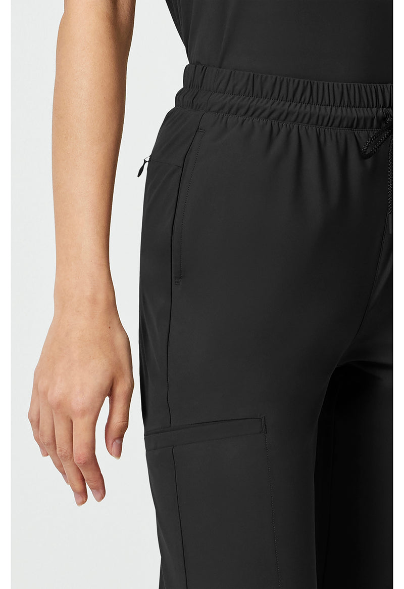 Black - Women's 5-Pocket Jogger Scrub Pants (View 3)