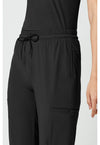 Black - Women's 5-Pocket Jogger Scrub Pants (View 4)