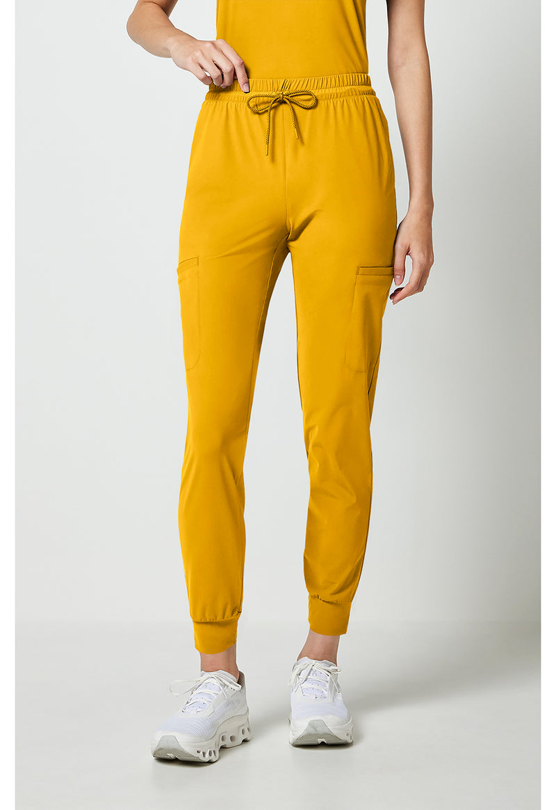 Butterscotch - Cherokee IN Pursuit Women Scrub Pants - Front View
