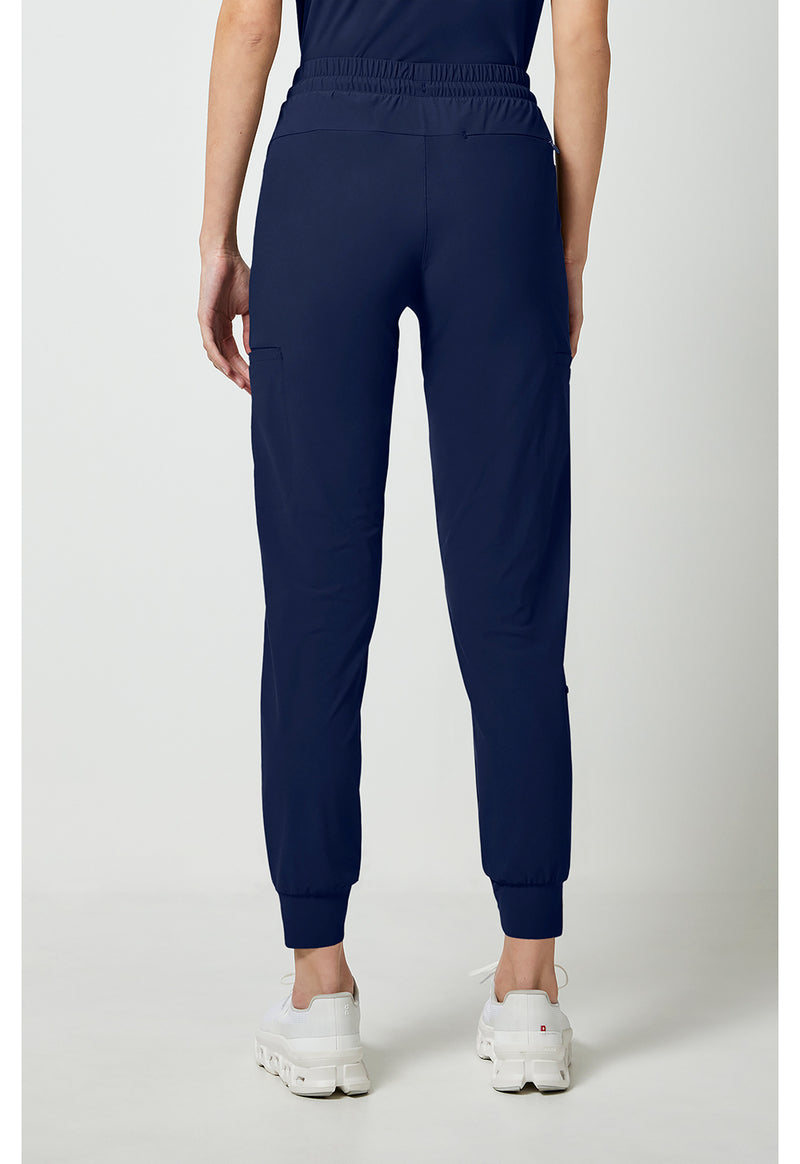 Navy - Cherokee IN Pursuit Women Scrub Pants - Back View