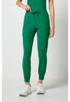 Retro Green - Cherokee IN Pursuit Women Scrub Pants - Front View