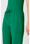 Retro Green - Women's 5-Pocket Jogger Scrub Pants (View 4)