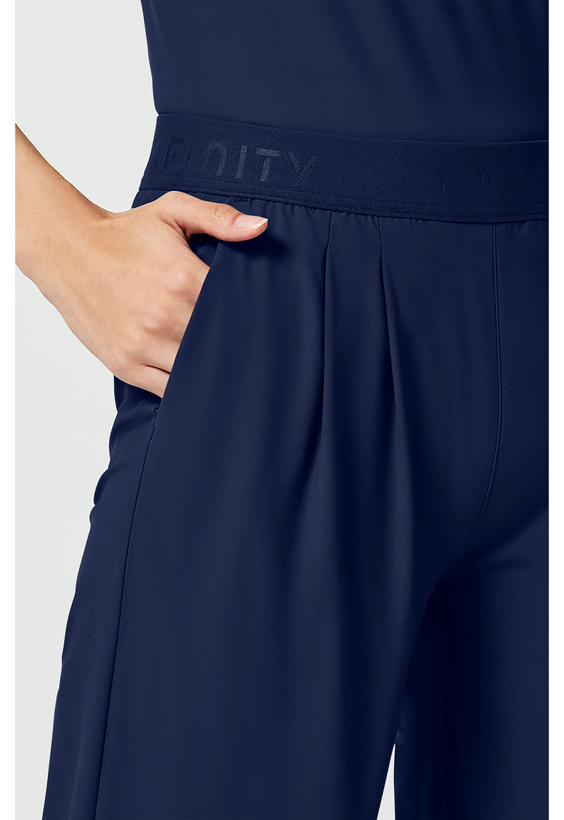 Navy - Women's 3-Pocket Wide Leg Pant – Petite (View 3)