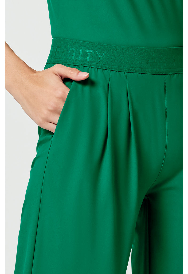 Retro Green - Women's 3-Pocket Wide Leg Pant – Petite (View 3)