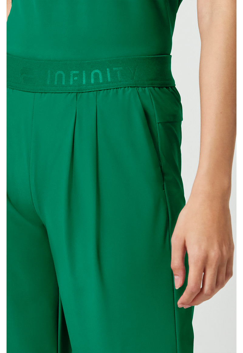 Retro Green - Women's 3-Pocket Wide Leg Pant – Petite (View 4)