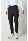 Black - Cherokee IN Pursuit Men Scrub Pants - Front View