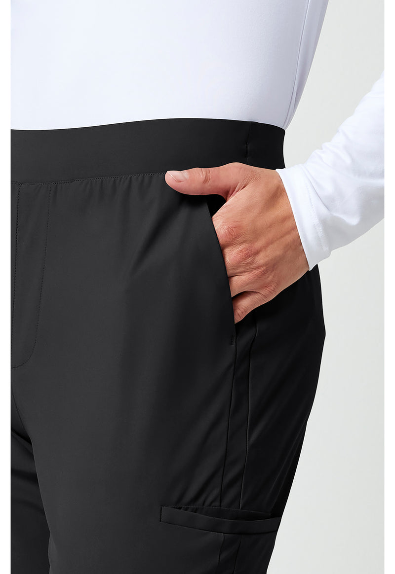 Black - Men's 5-Pocket Jogger Scrub Pants (View 4)