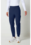 Navy - Cherokee IN Pursuit Men Scrub Pants - Front View