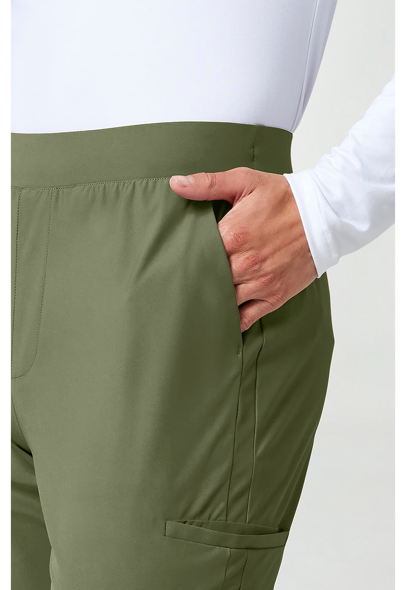 Olive - Men's 5-Pocket Jogger Scrub Pants (View 4)