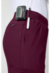 Wine - Men's 5-Pocket Jogger Scrub Pants (View 3)