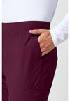 Wine - Men's 5-Pocket Jogger Scrub Pants (View 4)