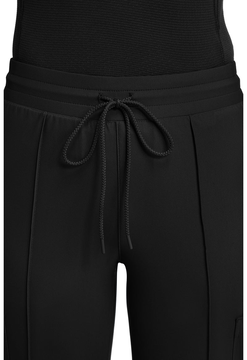 Black - Pintuck Wide Leg Pant – Petite (View 3)