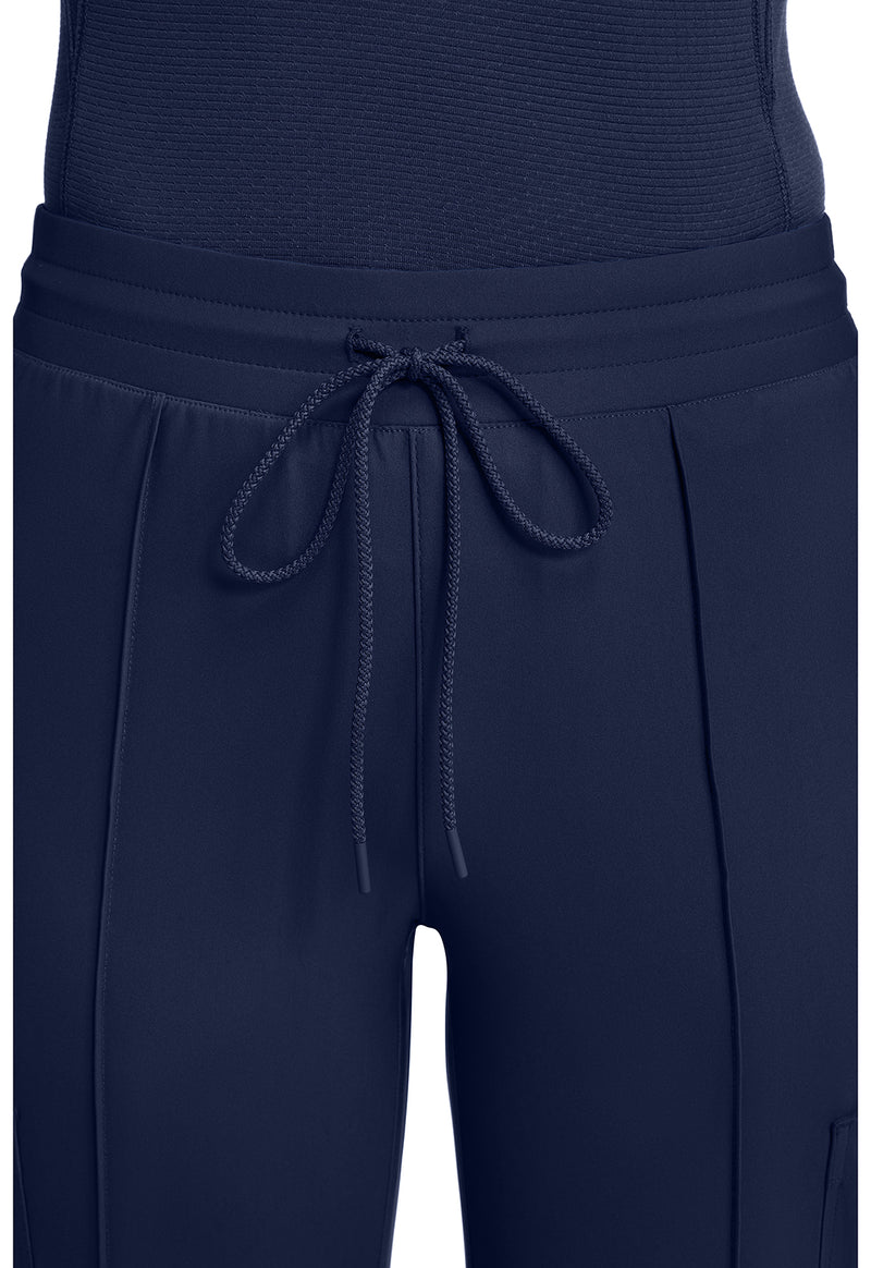 Navy - Pintuck Wide Leg Pant – Petite (View 3)