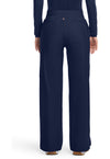 Navy - Pintuck Wide Leg Pant – Petite (Back)