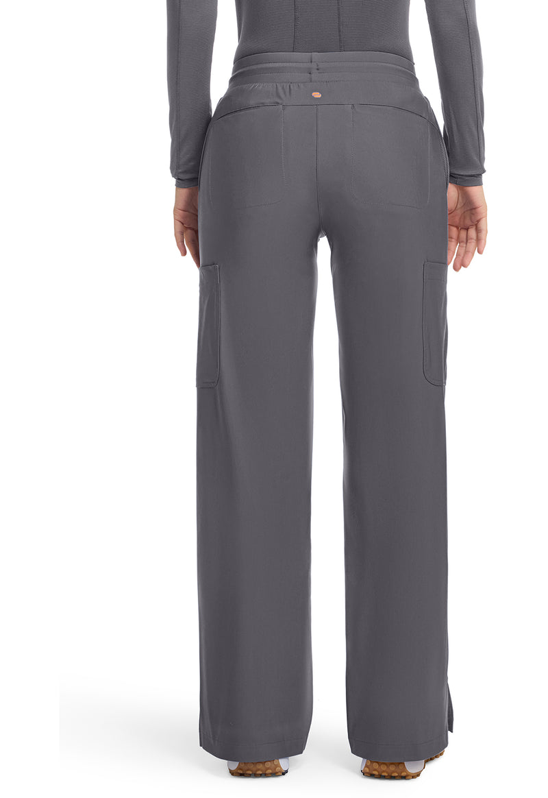 Pewter - Pintuck Wide Leg Pant – Petite (Back)