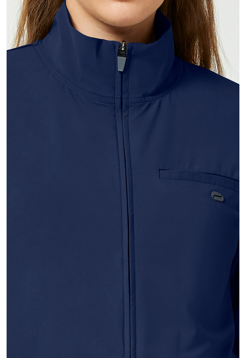 Navy - Women's 3-Pocket Warm-up Jacket (View 2)