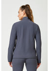 Pewter - Women's 3-Pocket Warm-up Jacket (Back)