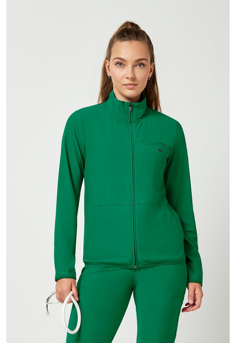 Retro Green - Women's 3-Pocket Warm-up Jacket