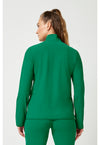 Retro Green - Women's 3-Pocket Warm-up Jacket (Back)