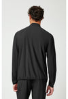 Black - Men's 3-Pocket Warm-up Jacket (Back)