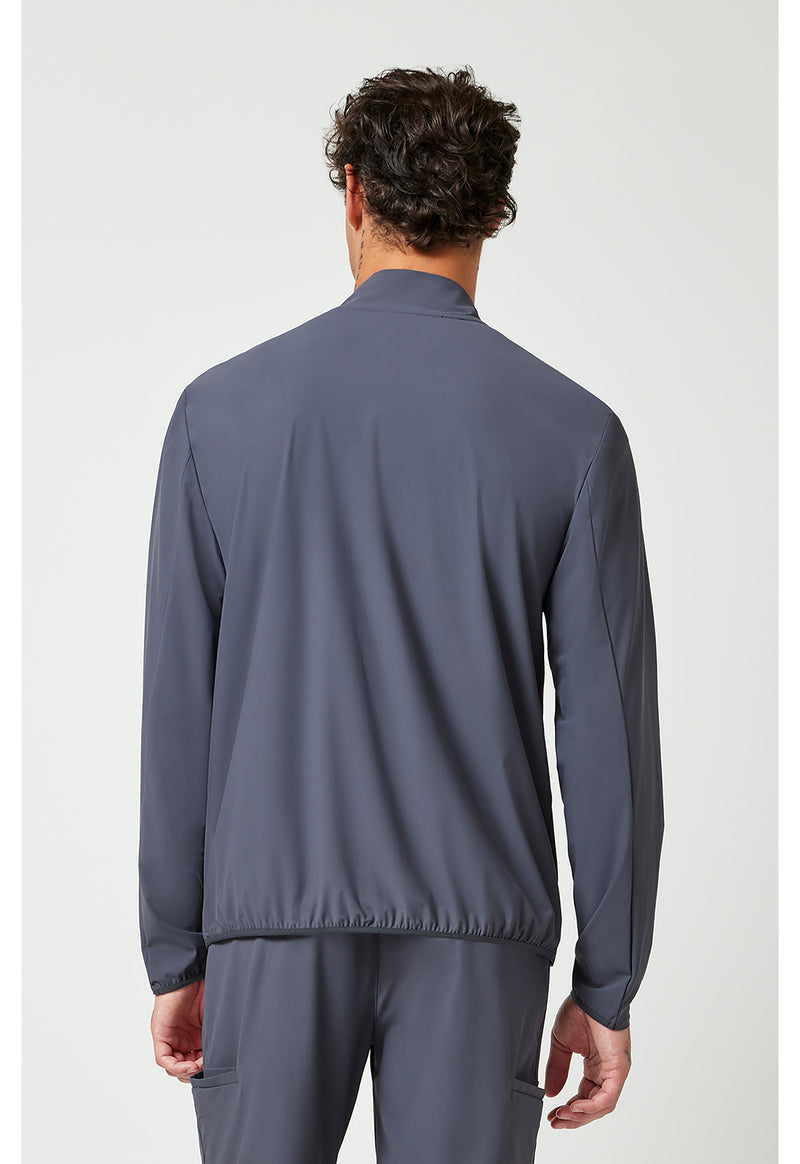 Pewter - Men's 3-Pocket Warm-up Jacket (Back)
