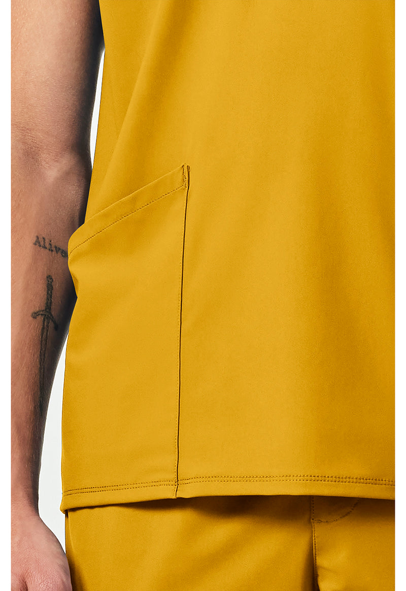 Butterscotch - Men's 3 Pocket V-Neck Scrub Top (View 3)