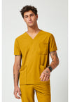 Butterscotch - Men's 3 Pocket V-Neck Scrub Top (View 4)