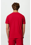 Cherry Pop - Cherokee IN Pursuit Men Scrub Top - Back View