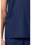 Navy - Men's 3 Pocket V-Neck Scrub Top (View 3)