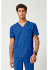Royal - Cherokee IN Pursuit Men Scrub Top - Front View