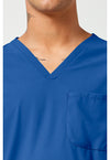 Royal - Men's 3 Pocket V-Neck Scrub Top (View 2)