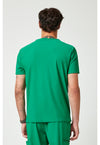 Retro Green - Cherokee IN Pursuit Men Scrub Top - Back View