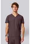 Walnut Roast - Cherokee IN Pursuit Men Scrub Top - Front View