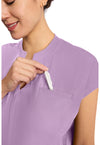 Livewire Lilac - Dolman V-Neck Top (View 2)