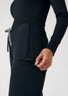 Black - Landau Forward Women's 7 Pocket Cargo Scrub Pant for Nursing