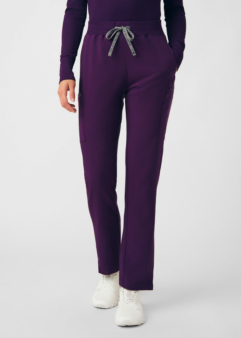 Eggplant - Landau Forward Women's 7 Pocket Cargo Scrub Pant for Nursing