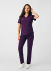 Eggplant - Landau Forward Women's 7 Pocket Cargo Scrub Pant for Nursing