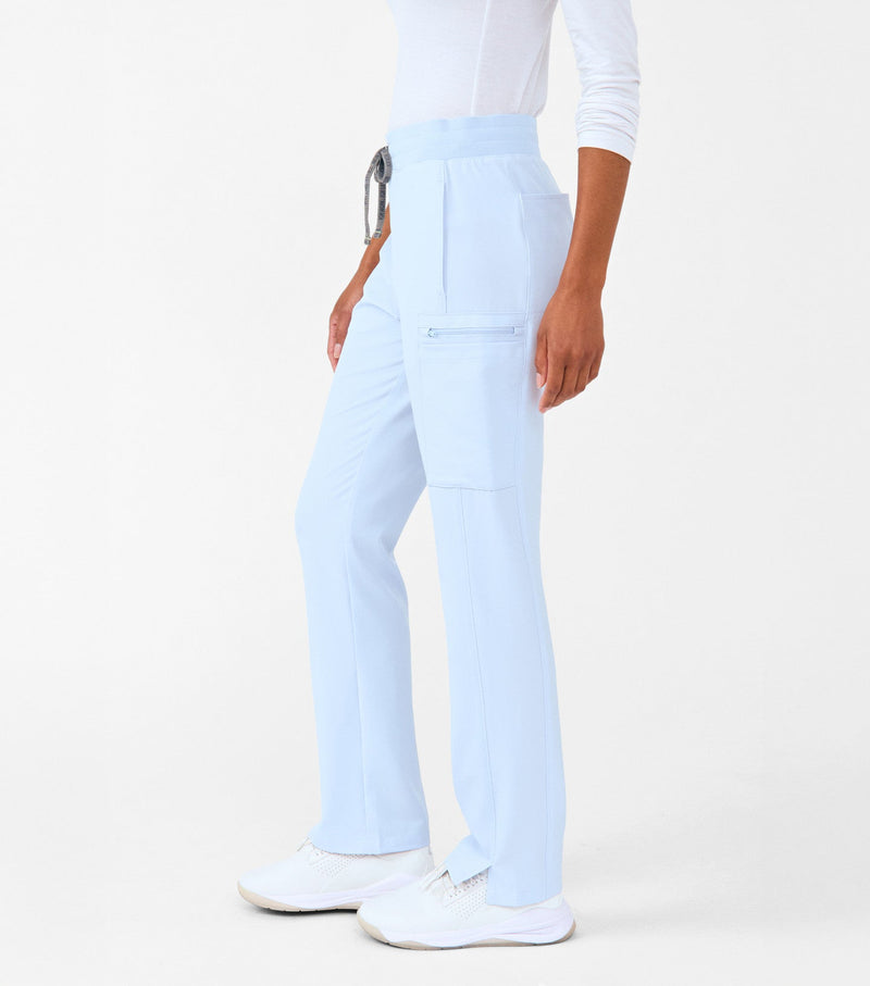 Ethereal Blue - Landau Forward Women's 7 Pocket Cargo Scrub Pant for Nursing