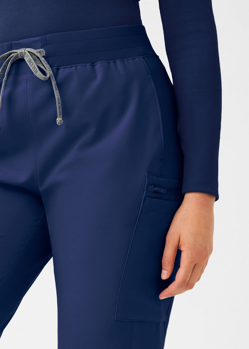 Navy - Landau Forward Women's 7 Pocket Cargo Scrub Pant for Nursing