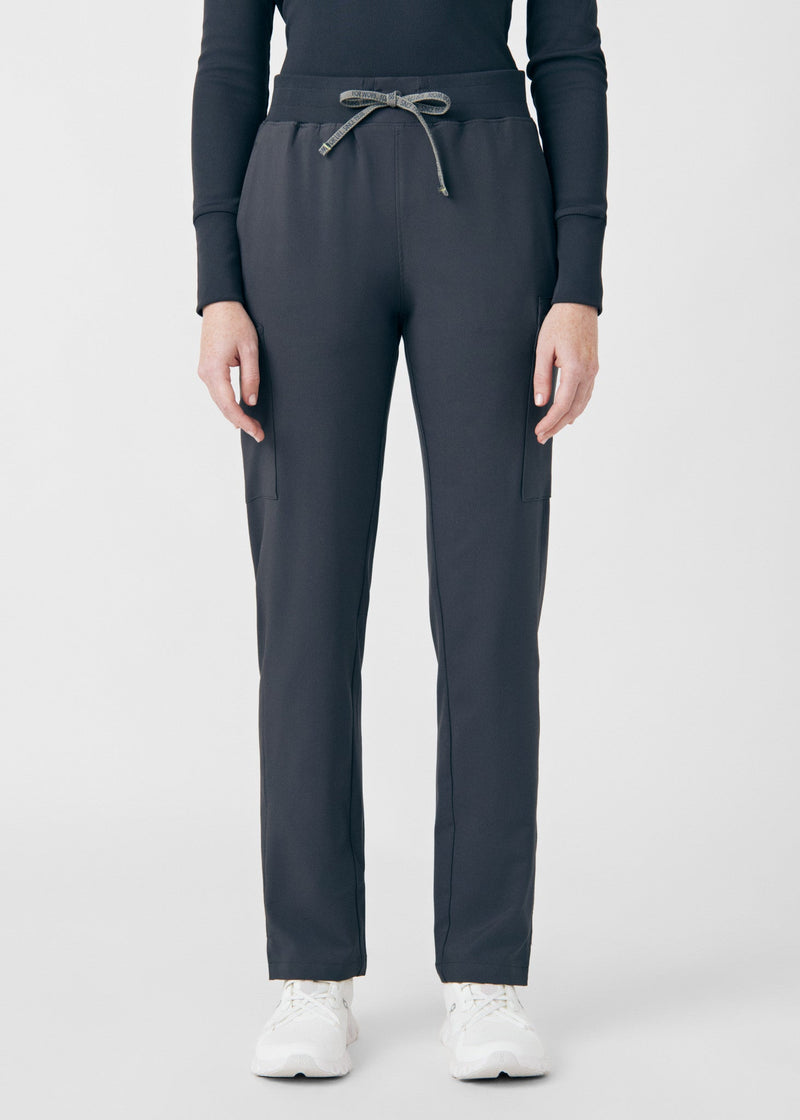 Pewter - Landau Forward Women's 7 Pocket Cargo Scrub Pant for Nursing