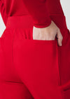 Red - Landau Forward Women's 7 Pocket Cargo Scrub Pant for Nursing